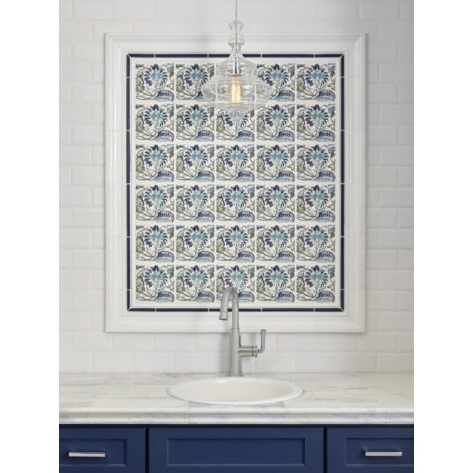 V&A Morgan Blue Decor 15.2cm x 15.2cm