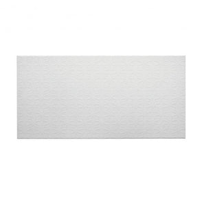 British Ceramic Tile V & A Quatrefoil White Matt 24.8cm x 49.8cm Wall Tile