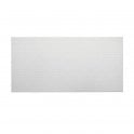 British Ceramic Tile V & A Quatrefoil White Matt 24.8cm x 49.8cm Wall Tile