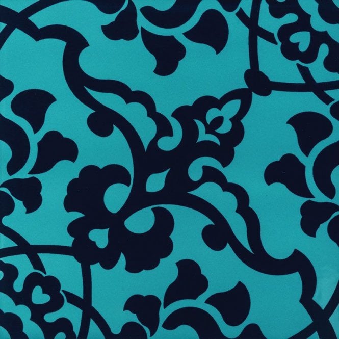 V&A Santiago Turquoise 19.8cm x 19.8cm Wall Tile Decor