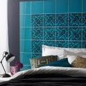 V&A Santiago Turquoise 19.8cm x 19.8cm Wall Tile Decor