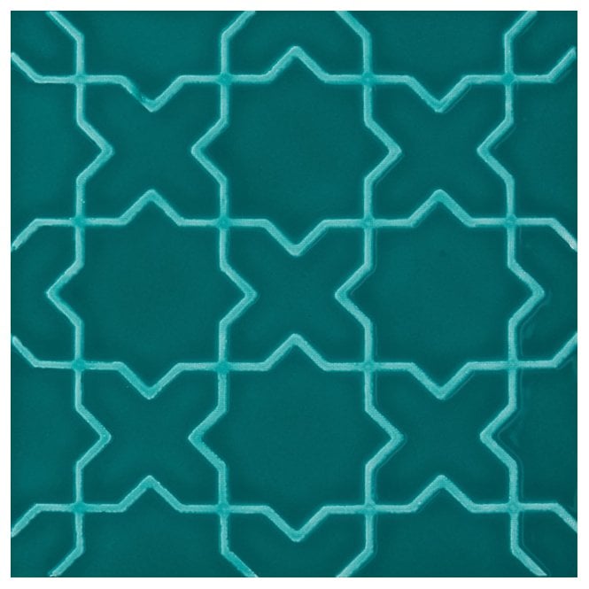 V&A Souk Teal Decor 15.2cm x 15.2cm