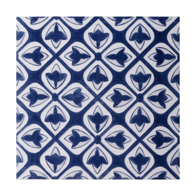 V&A Temara 19.8cm x 19.8cm Wall Tile Teal Decor