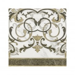Valentina Gold Edge 60cm x 60cm Decor Wall Tile
