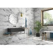 Valeria Silver Rectified Decor 33.3cm x 100cm Wall Tile