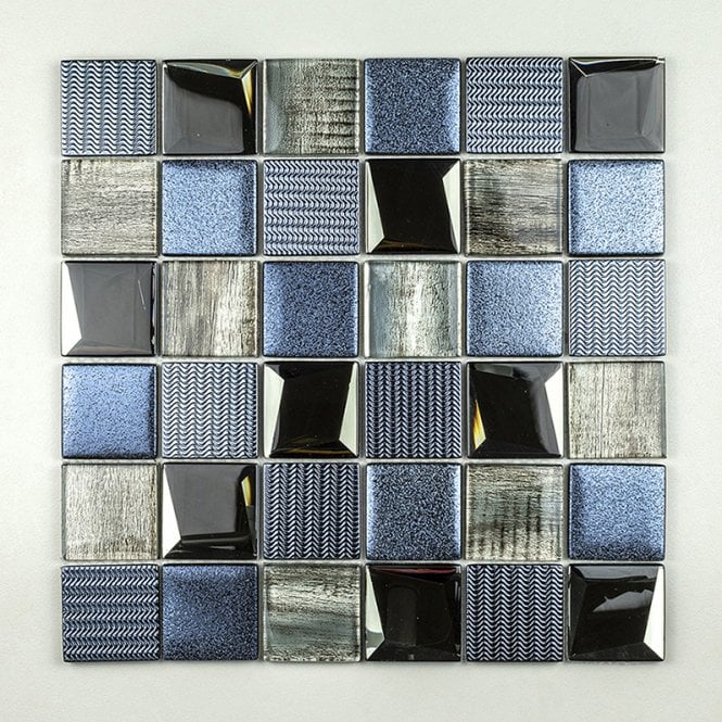 Vedici SHM Blue 30cm x 30cm Mosaic Tile