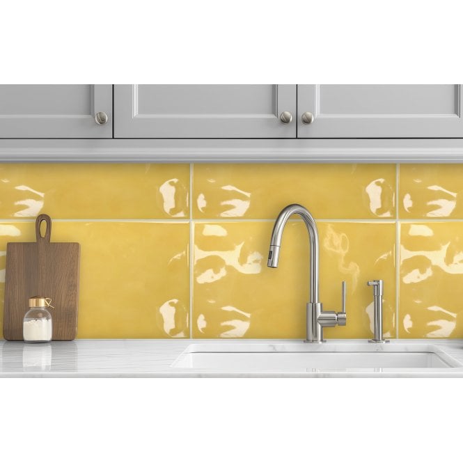 Vernice Bon Bon Bumpy Yellow 25cm x 40cm Wall Tile
