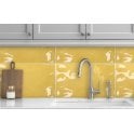 Vernice Bon Bon Bumpy Yellow 25cm x 40cm Wall Tile