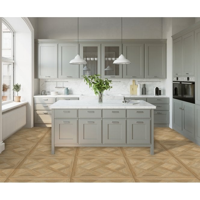 Made In Spain Versailles Oak 60cm x 60cm Wall & Floor Tile