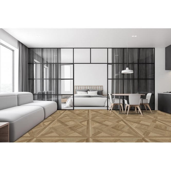 Made In Spain Versailles Walnut 60cm x 60cm Wall & Floor Tile