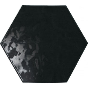 Vezelay Black Gloss 17.5cm × 20cm Wall Tile