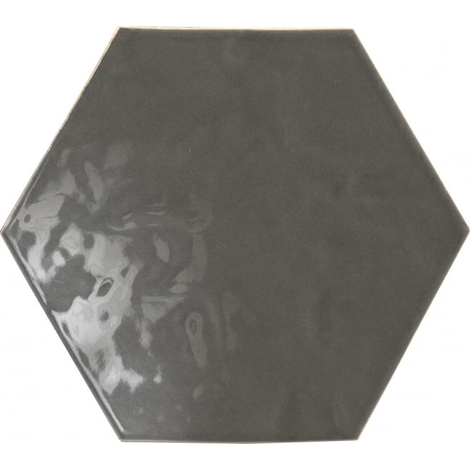Vezelay Smoke Gloss 17.5cm × 20cm Wall Tile