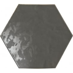 Vezelay Smoke Gloss 17.5cm × 20cm Wall Tile
