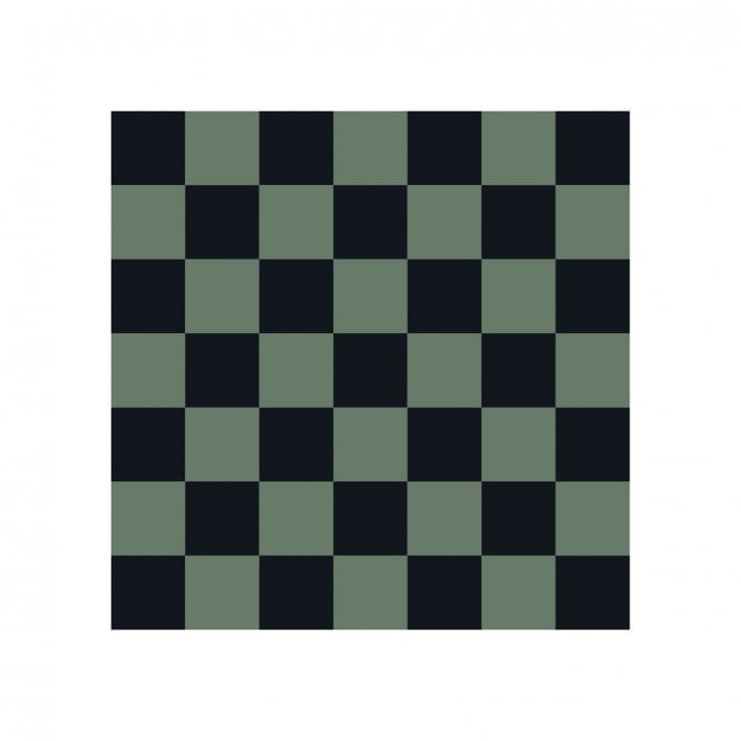 Victorian Chequer Pack Black and Green 14.6cm x 14.6cm (Full Set Deal)