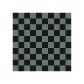 Victorian Chequer Pack Black and Green 9.6cm x 9.6cm (Full Set Deal)