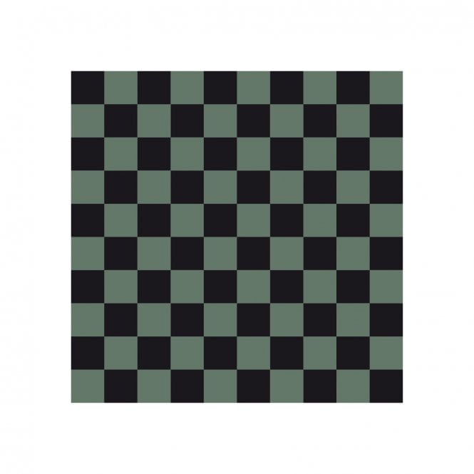 Victorian Chequer Pack Black and Green 9.6cm x 9.6cm (Full Set Deal)