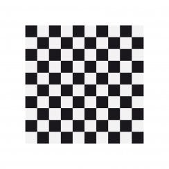 Victorian Chequer Pack Black and White 9.6cm x 9.6cm (Full Set Deal)