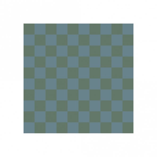 Victorian Chequer Pack Blue and Green 9.6cm x 9.6cm (Full Set Deal)