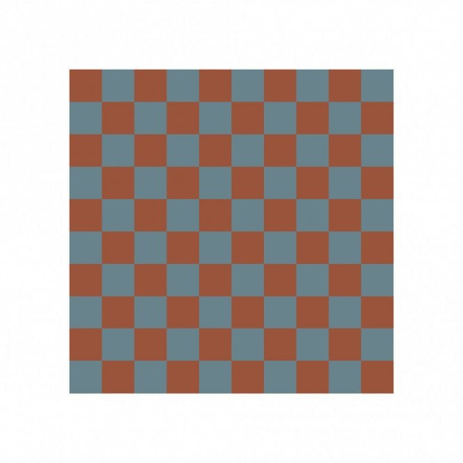 Victorian Chequer Pack Blue and Red 9.6cm x 9.6cm (Full Set Deal)