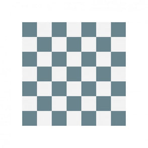 Victorian Chequer Pack Blue and White 14.6cm x 14.6cm (Full Set Deal)