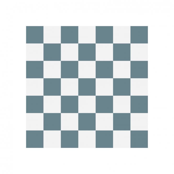 Victorian Chequer Pack Blue and White 14.6cm x 14.6cm (Full Set Deal)