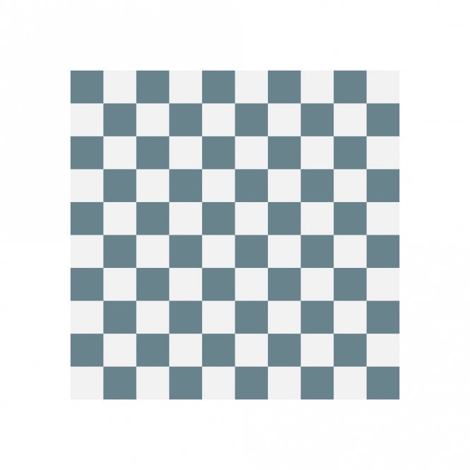 Victorian Chequer Pack Blue and White 9.6cm x 9.6cm (Full Set Deal)