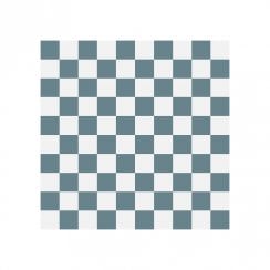 Victorian Chequer Pack Blue and White 9.6cm x 9.6cm (Full Set Deal)