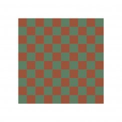 Victorian Chequer Pack Green and Red 9.6cm x 9.6cm (Full Set Deal)