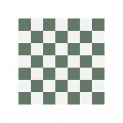 Victorian Chequer Pack Green and White 14.6cm x 14.6cm (Full Set Deal)