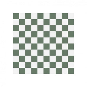 Victorian Chequer Pack Green and White 9.6cm x 9.6cm (Full Set Deal)