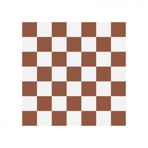 Victorian Chequer Pack Red and White 14.6cm x 14.6cm (Full Set Deal)