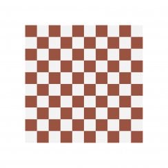 Victorian Chequer Pack Red and White 9.6cm x 9.6cm (Full Set Deal)