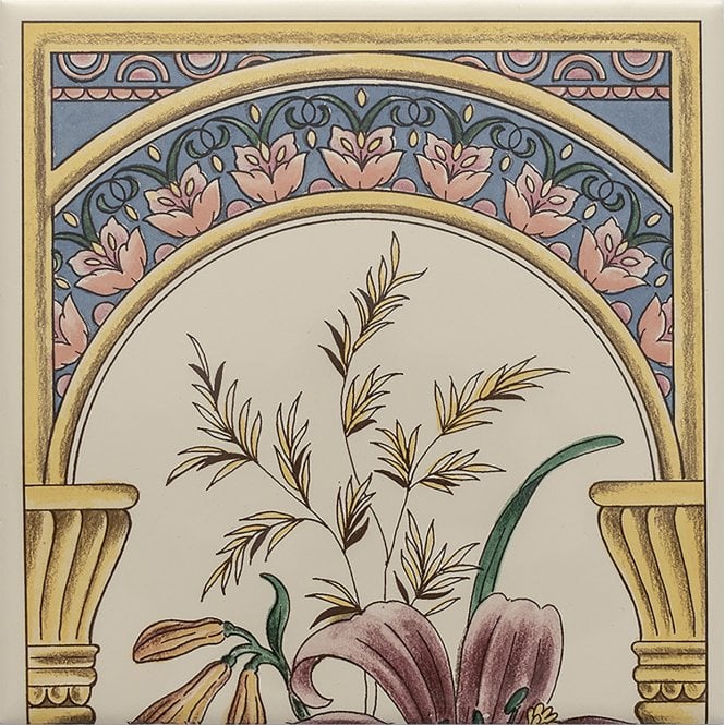 Victorian Maria Fireplace 15.2cm x 15.2cm Wall Tile