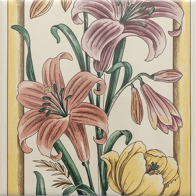 Victorian Maria Fireplace 15.2cm x 15.2cm Wall Tile