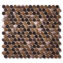 Victorian Penny Copper 29.5cm x 31.5cm Mosaic Tile