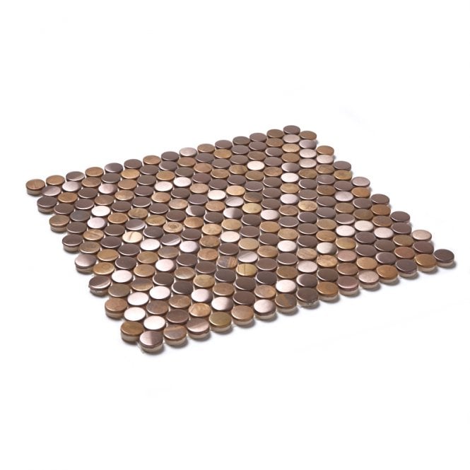 Victorian Penny Copper 29.5cm x 31.5cm Mosaic Tile