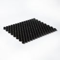 Victorian Penny Gloss Black 31.5cm x 29.4cm (1.9cm x 1.9cm) Mosaic Tile