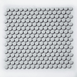 Victorian Penny Gloss Light Grey 31.5cm x 29.4cm (1.9cm x 1.9cm) Mosaic Tile