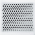 Victorian Penny Gloss Light Grey 31.5cm x 29.4cm (1.9cm x 1.9cm) Mosaic Tile
