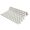 Victorian Penny Gloss White 31.5cm x 29.4cm (1.9cm x 1.9cm) Mosaic Tile
