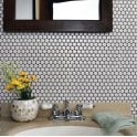 Victorian Penny Gloss White 31.5cm x 29.4cm (1.9cm x 1.9cm) Mosaic Tile