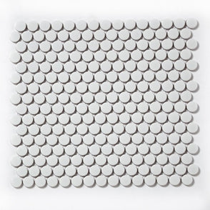 Victorian Penny Gloss White 31.5cm x 29.4cm (1.9cm x 1.9cm) Mosaic Tile