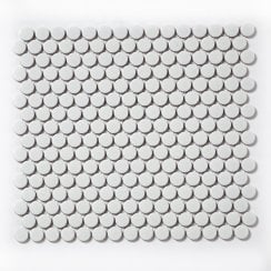 Victorian Penny Gloss White 31.5cm x 29.4cm (1.9cm x 1.9cm) Mosaic Tile
