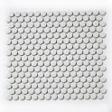 Victorian Penny Gloss White 31.5cm x 29.4cm (1.9cm x 1.9cm) Mosaic Tile