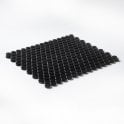 Victorian Penny Matt Black 31.5cm x 29.4cm (1.9cm x 1.9cm) Mosaic Tile
