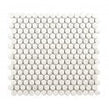Victorian Penny Matt Carrara White 31.5cm x 29.1cm (1.9cm x 1.9cm) Mosaic Tile