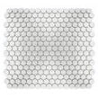 Victorian Penny Matt White 31.5cm x 29.1cm (1.9cm x 1.9cm) Mosaic Tile