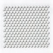 Victorian Penny Matt White 31.5cm x 29.4cm (1.9cm x 1.9cm) Mosaic Tile
