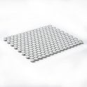 Victorian Penny Matt White 31.5cm x 29.4cm (1.9cm x 1.9cm) Mosaic Tile