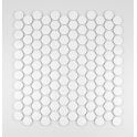 Victorian Penny XL Gloss White 33cm x 31.2cm (2.8cm x 2.8cm) Mosaic Tile